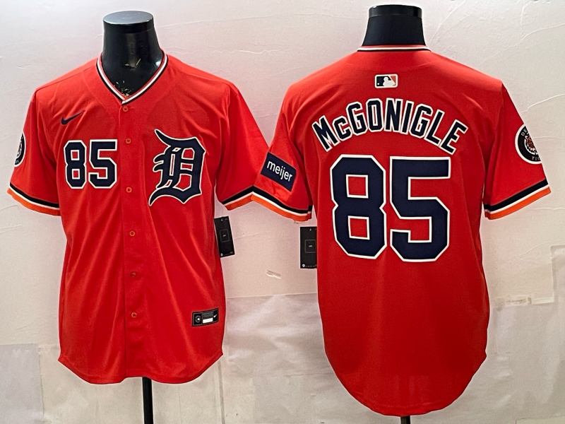 Men Detroit Tigers #85 McGonigle orange Game Nike MLB Jersey032104